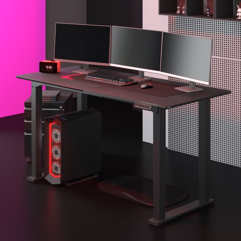 在庫ラス1！電動昇降デスク ビンテージスタイル 100x60cm ErGear