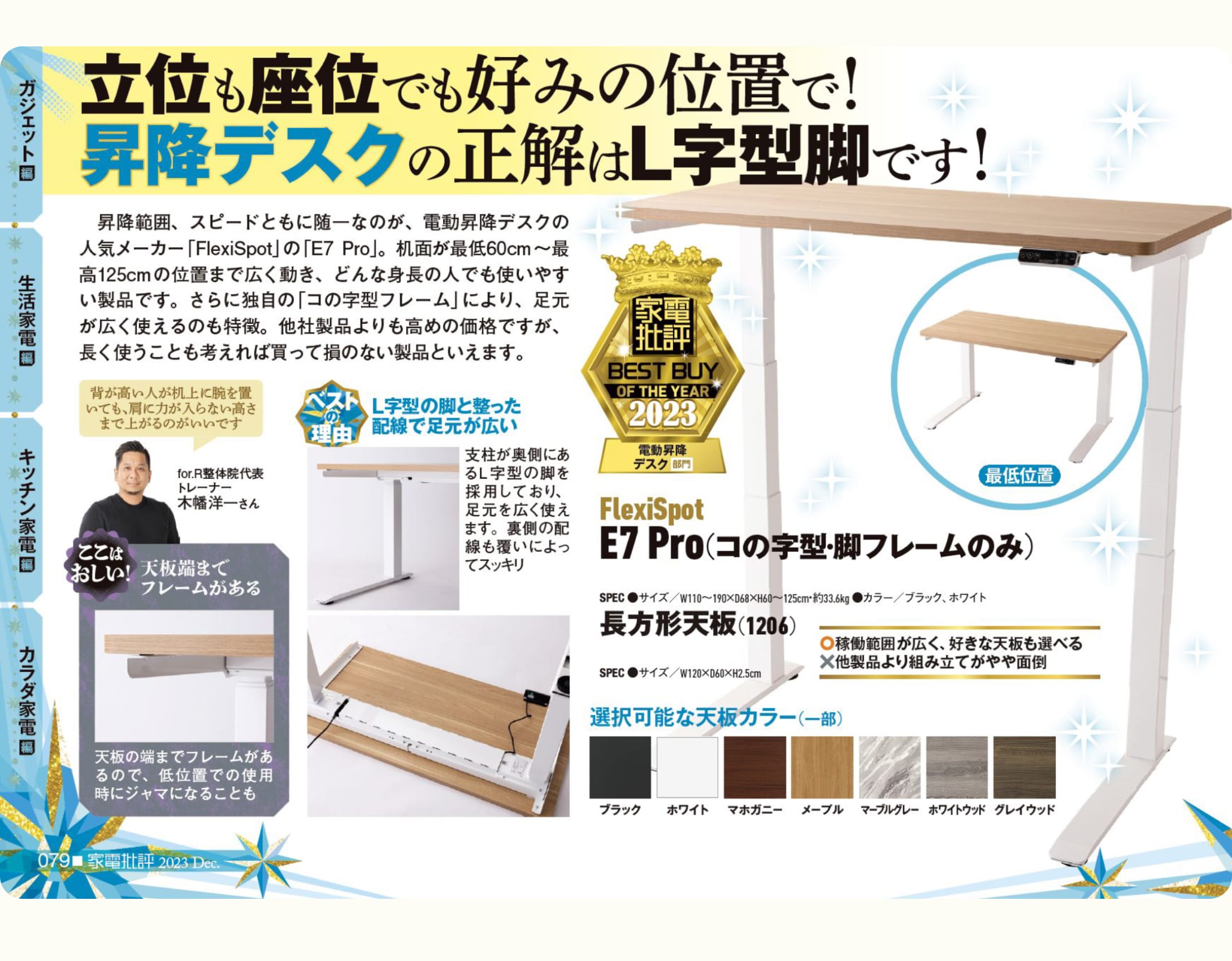 Flexispot e7 pro アームと足 Flexispot e7 pro アームと足
