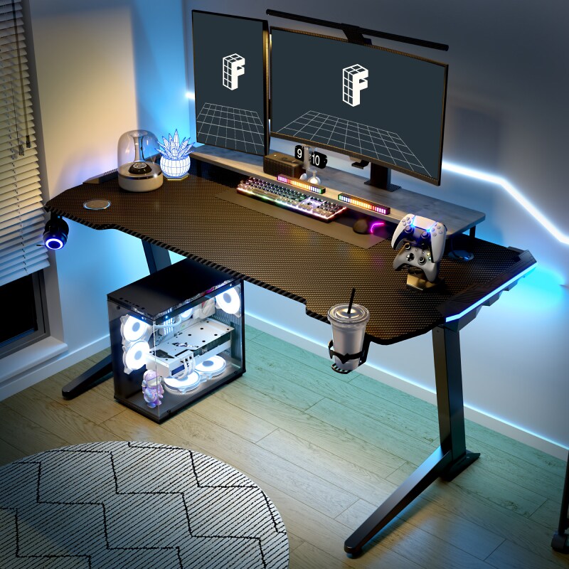 電動昇降式ゲーミングデスク(幅120奥行60高さ47～71cm ローデスク) 電動昇降式ゲーミングデスク(幅120奥行60高さ47～71cm ローデスク
