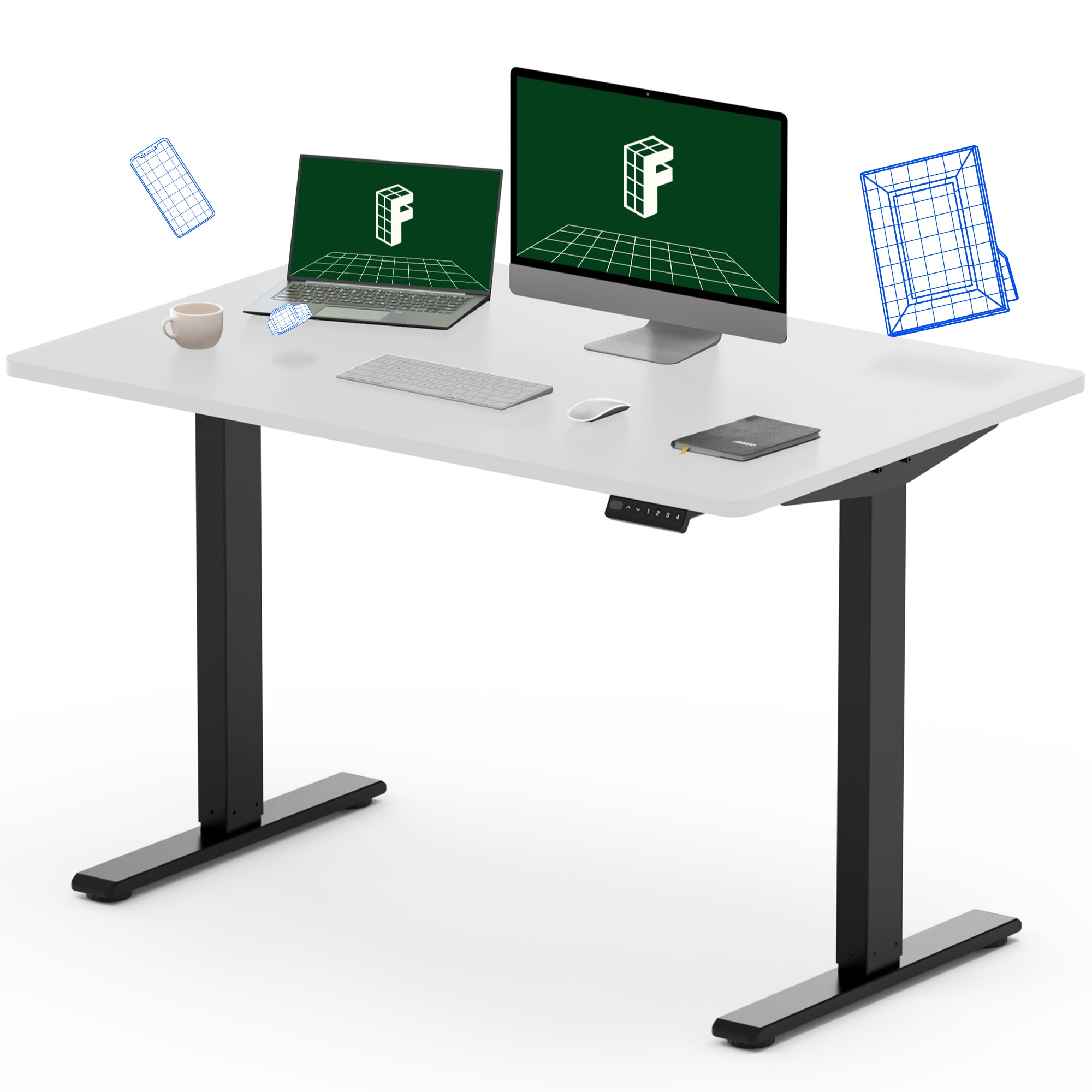 flexispot ブラック天板 100x60cm 電動昇降デスク用天板 BOARD - METRO for FlexiSpot | PREDUCTS