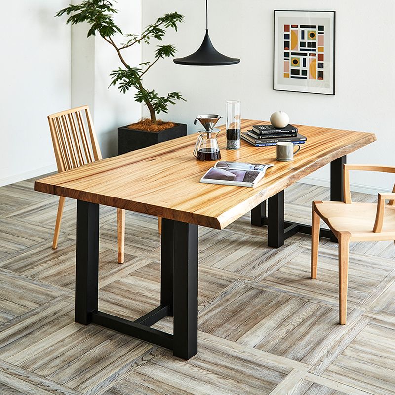 アトリエ木馬一枚板無垢材ダイニングテーブル最高級210cm