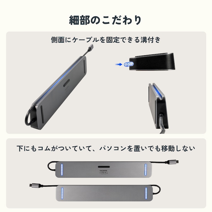 FlexiSpot USBハブ E-HUB3 11IN1 ドッキングステーション PD