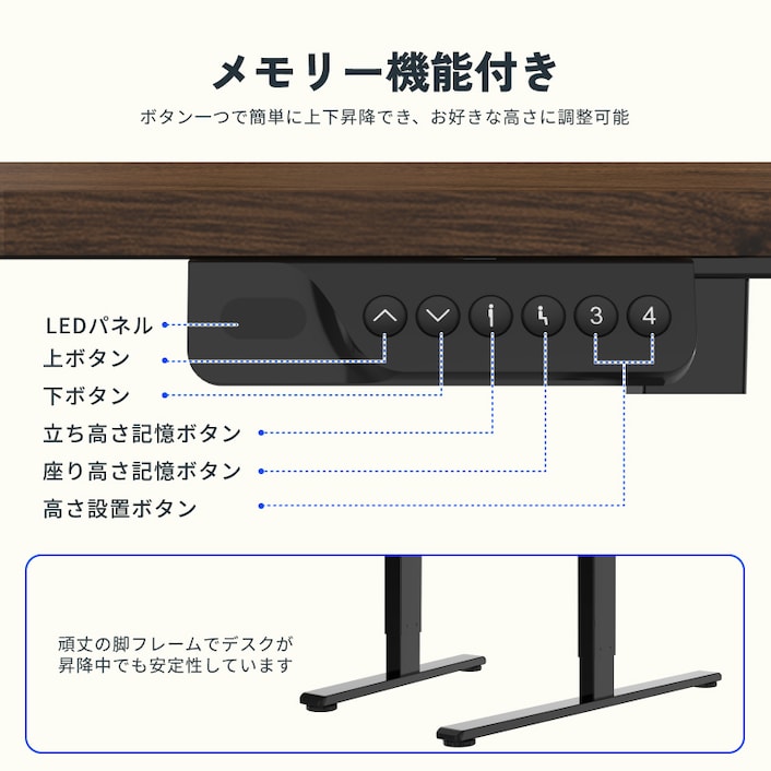 Amazon | BQKOZFIN 電動昇降デスク オフィスデスク