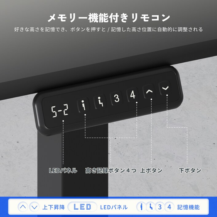 のび太　送料込み　FLEXISPOT 電動昇降デスク メモリー機能付 FlexiSpot 昇降式デスク 昇降デスク 電動 Flexispot EF1 Pro