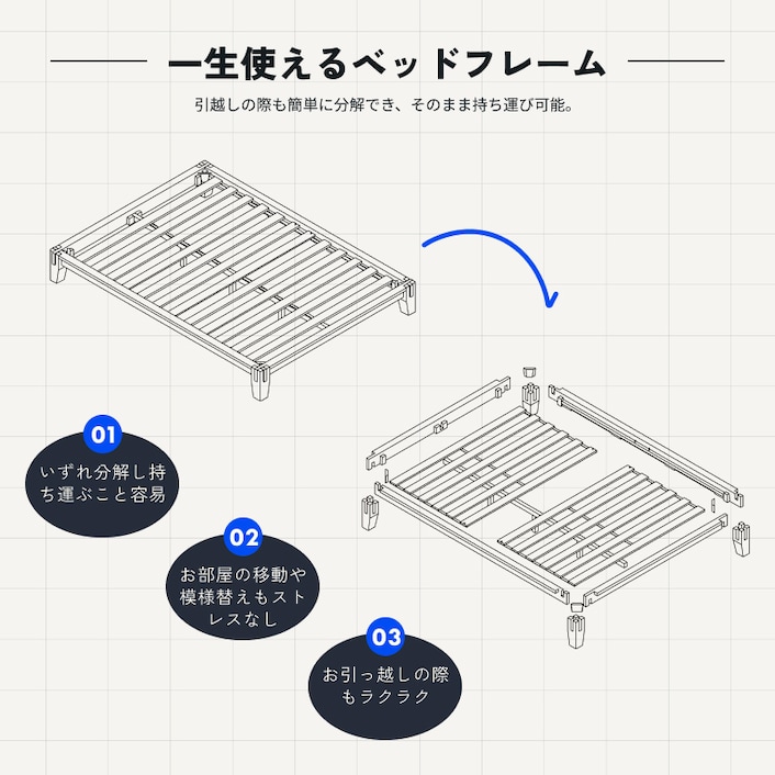 木製ベッドフレーム・Kana Bed | FlexiSpot 公式ストア