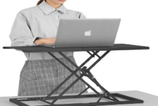 WorkEZ スタンディングデスクコンバーター ノートパソコン用 人間工学的 高さ固定式デスクは人間工学的に優れていますか？ | FlexiSpot 公式ストア